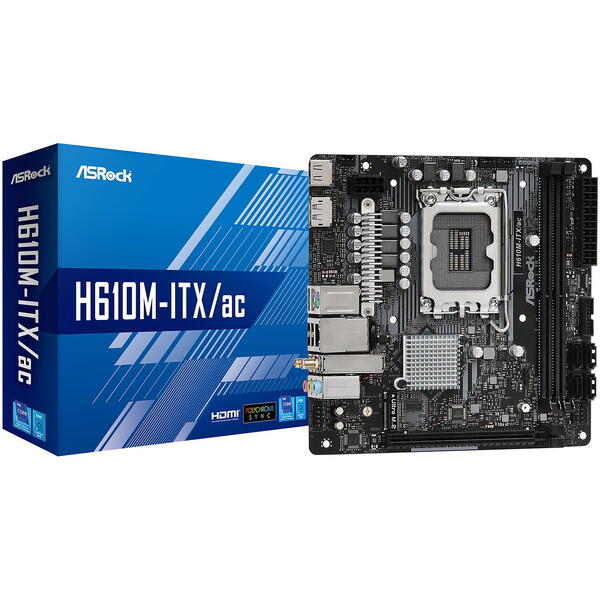 Placa de baza ASRock H610M-ITX/ac Socket 1700