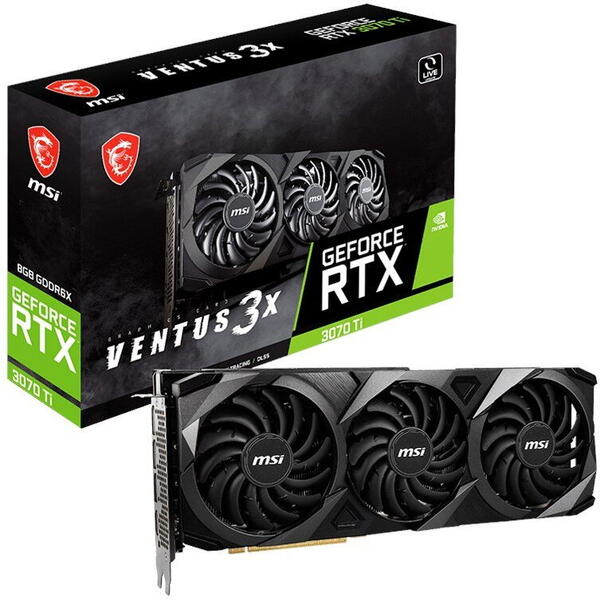 Placa video MSI GeForce RTX 3070 Ti VENTUS 3X 8G 256 Bit