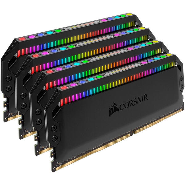 Memorie Corsair Dominator Platinum RGB 64GB DDR4 3200MHz CL16 Kit Quad Channel