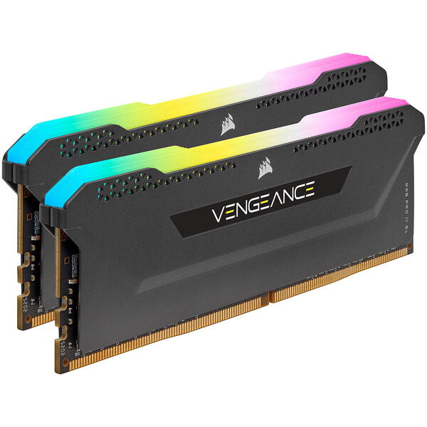 Memorie Corsair Vengeance RGB PRO SL 64GB DDR4 3600MHz CL18 Kit Dual Channel Black