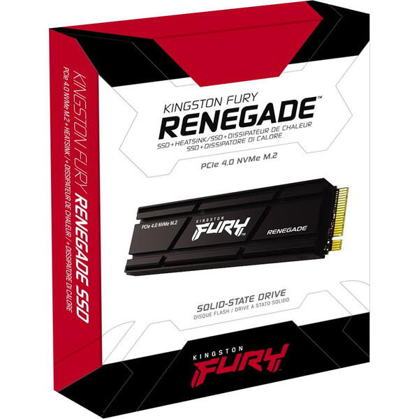 SSD Kingston FURY Renegade 500GB PCI Express 4.0 x4 M.2 2280