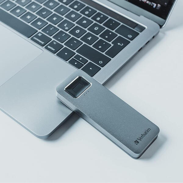 SSD Verbatim Executive Fingerprint Secure 1TB USB-C Grey