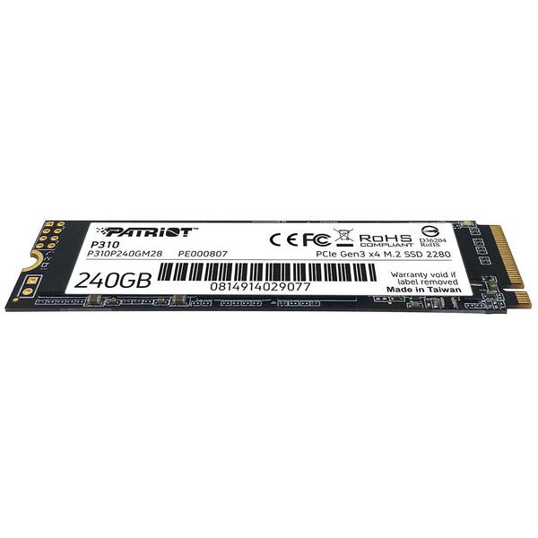 SSD PATRIOT P310 240GB PCI Express 3.0 x4 M.2 2280