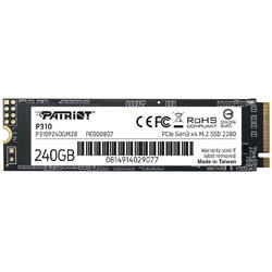 SSD PATRIOT P310 240GB PCI Express 3.0 x4 M.2 2280