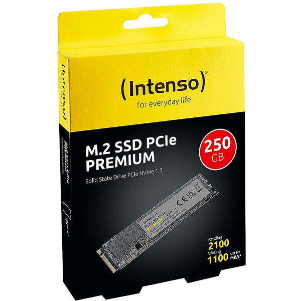 SSD Intenso Premium 250GB M.2 PCI Express 3.0 x4 (NVMe) M.2 2280