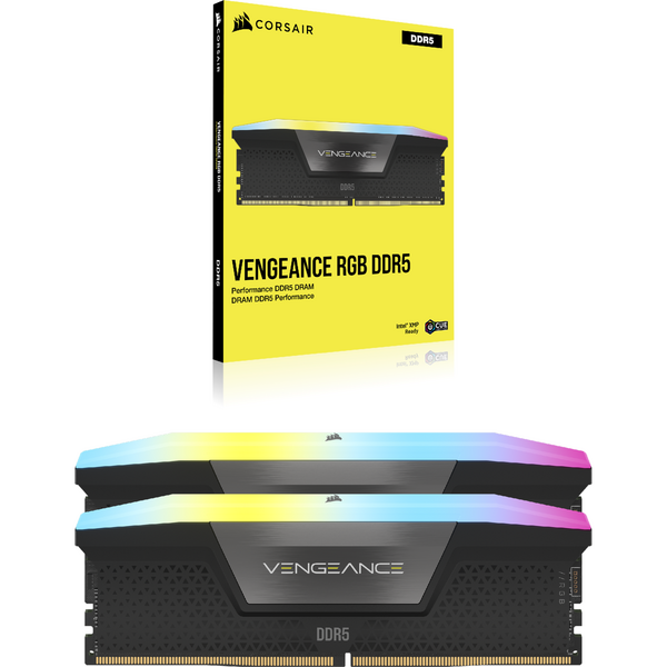 Memorie Corsair Vengeance RGB, 64GB, DDR5, 5600MHz, CL36, 1.25V, Kit Dual Channel