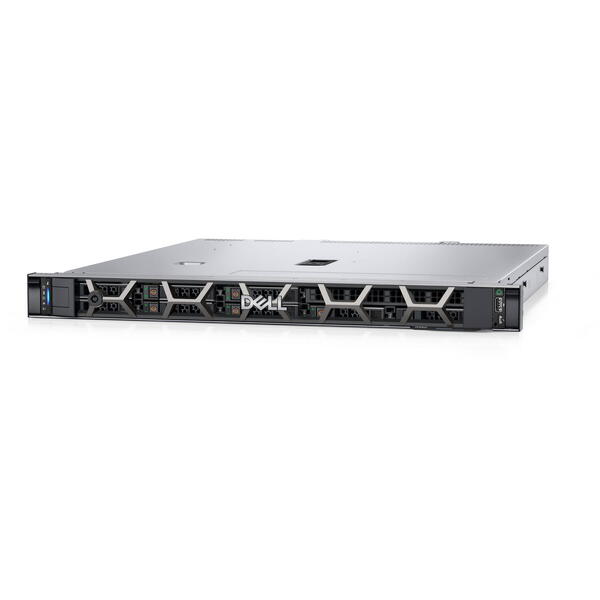 Server Brand Dell PowerEdge R350 1U, Intel Xeon E-2334 3.4GHz, 16GB ECC UDIMM RAM, 2x 480GB SSD, PERC H355, 4x Hot Plug LFF 2x 600W PSU