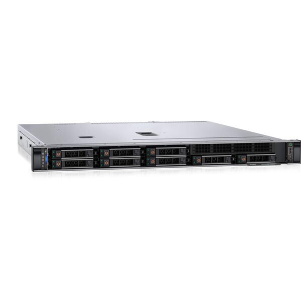 Server Brand Dell PowerEdge R350 1U, Intel Xeon E-2334 3.4GHz, 16GB ECC UDIMM RAM, 1x 600GB SAS 12G HDD, PERC H355, 8x Hot Plug SFF