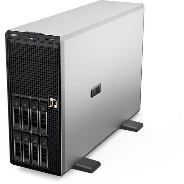 Server Brand Dell PowerEdge T550, Intel Xeon Silver 4310 2.1GHz, 16GB RAM RDIMM, 1x 480GB SATA 6G SSD, PERC H755, 8x Hot Plug LFF