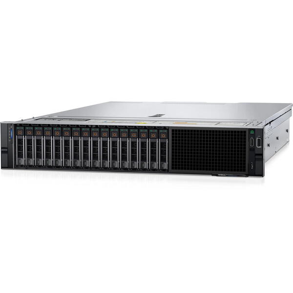 Server Brand Dell PowerEdge R750xs 2U, Intel Xeon Silver 4316 2.3GHz, 16GB RDIMM RAM, 1x 480GB SATA 6G SSD, PERC H755, 12x Hot Plug LFF