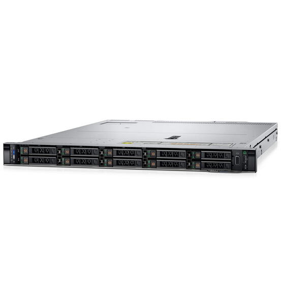 Server Brand Dell PowerEdge R650xs 1U, Intel Xeon Silver 4310 2.1GHz, 16GB RDIMM RAM, 1x 480GB SATA 6G SSD, PERC H755, 8x Hot Plug SFF