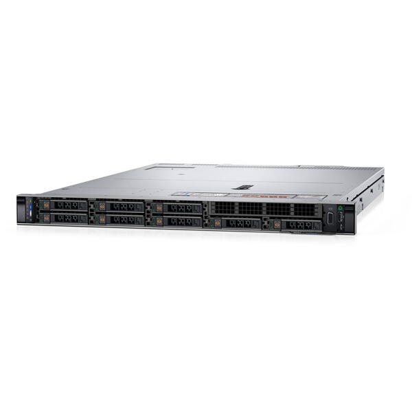 Server Brand Dell PowerEdge R450 1U, Intel Xeon Silver 4309Y 2.8GHz, 16GB RDIMM RAM, 2x 960GB SATA 6G SSD, PERC H745, 8x Hot Plug SFF 2x 800W PSU, 3Yr NBD
