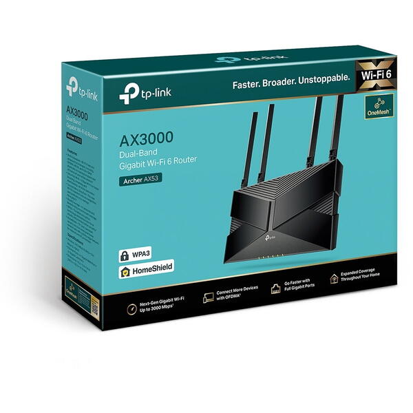 Router Wireless TP-LINK Archer AX53 Dual-Band WiFi 6 Gigabit