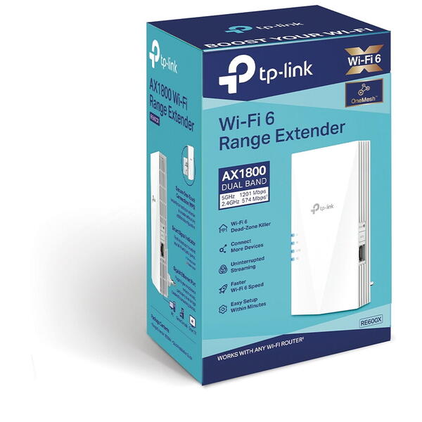 Range Extender TP-LINK RE600X Wi-Fi 6 AX1800