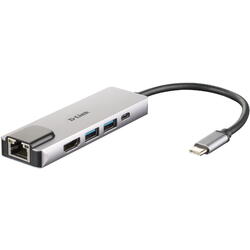 Hub USB D-LINK DUB-M520 USB Tip C 5in 1