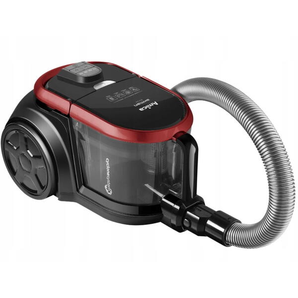 Aspirator Amica fara sac AKMAN VM 4012, 800 W, 1.5 l, afisaj LED, Negru