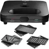 Sandwich-maker Amica SMK4011, 750 W, 3 tipuri de placi, Negru