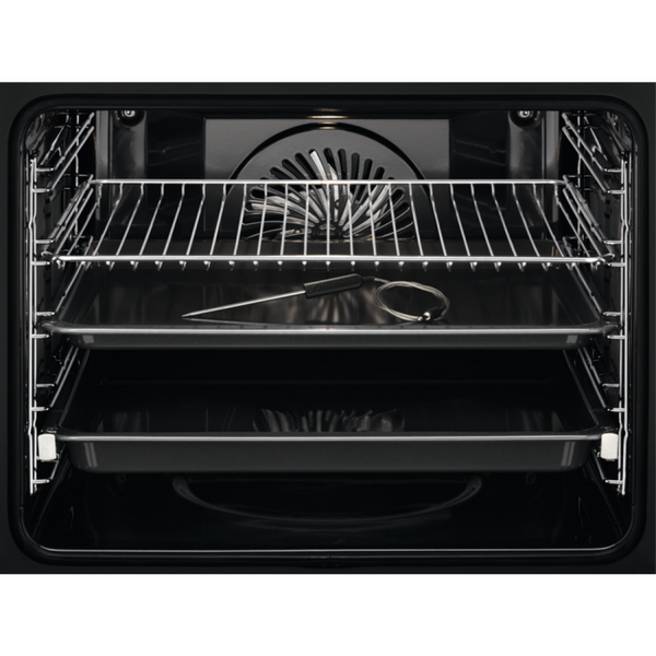 Cuptor incorporabil Electrolux SenseCook COE7P31X, Electric, 71 l, Clasa A+, Autocuratare pirolitica, Inox/Negru