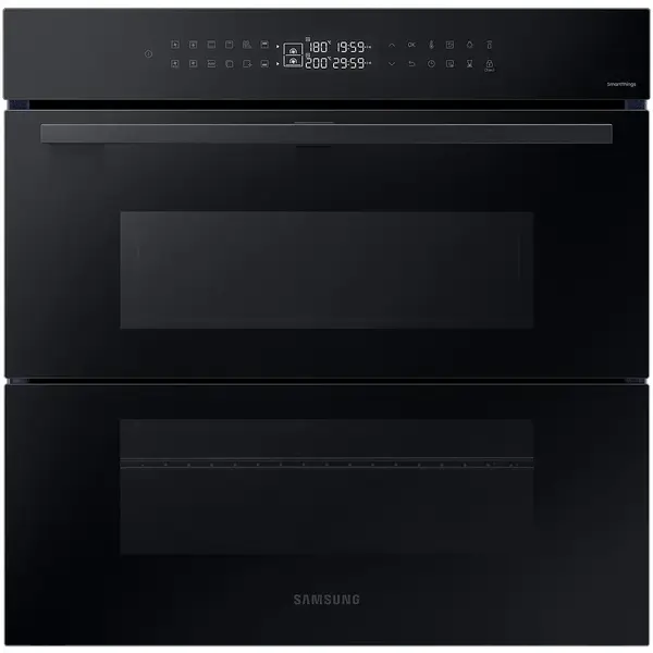 Cuptor incorporabil Samsung Bespoke NV7B4345VAK/U2, Electric, 76 l, Autocuratare catalitica, Dual Cook Flex, Display touch, Air sous vide, Natural Steam, SmartThings Cooking, Clasa A+, Negru