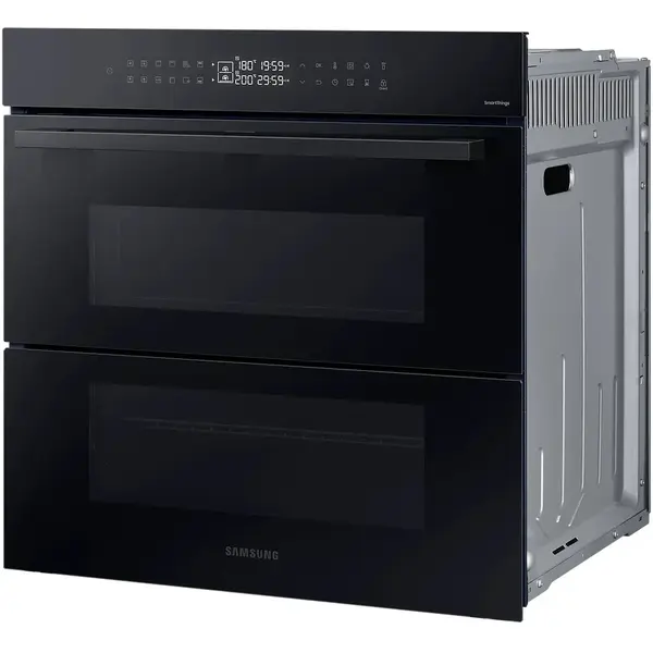 Cuptor incorporabil Samsung Bespoke NV7B4345VAK/U2, Electric, 76 l, Autocuratare catalitica, Dual Cook Flex, Display touch, Air sous vide, Natural Steam, SmartThings Cooking, Clasa A+, Negru