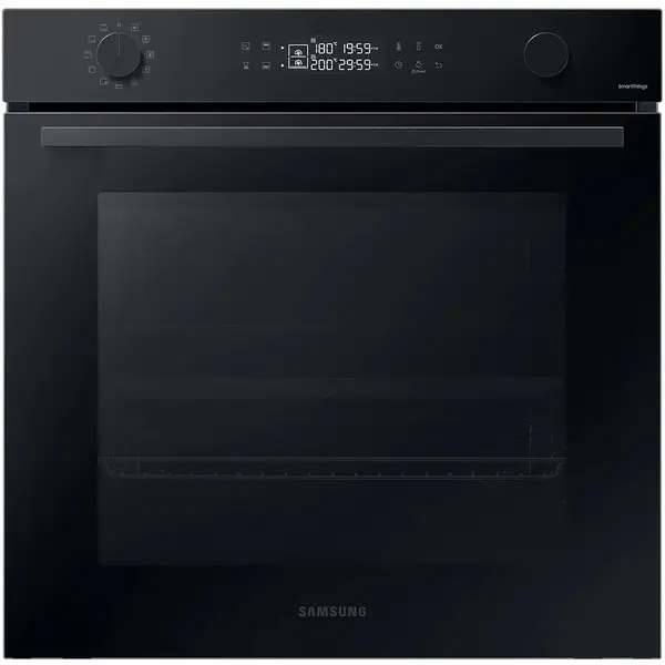 Cuptor incorporabil Samsung Bespoke NV7B44207AK/U2, Electric, 76 l, Autocuratare catalitica, Dual Cook, Display touch, SmartThings Cooking, Clasa A+, Negru