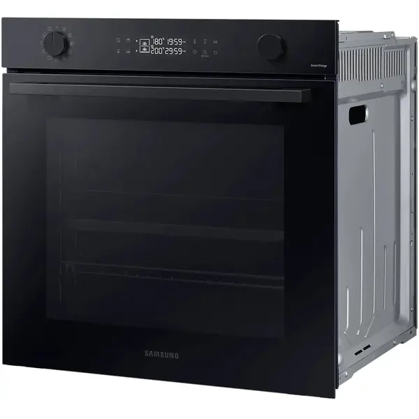 Cuptor incorporabil Samsung Bespoke NV7B44207AK/U2, Electric, 76 l, Autocuratare catalitica, Dual Cook, Display touch, SmartThings Cooking, Clasa A+, Negru