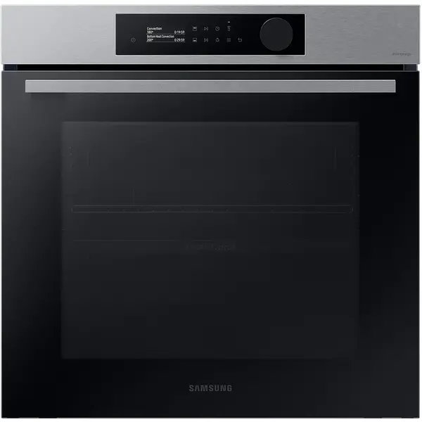 Cuptor incorporabil Samsung Bespoke NV7B5645TAS/U2, Electric, 76 l, Dual Cook, Natural Steam, Display touch, Clasa A+, Negru/Inox