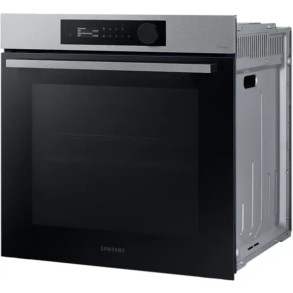 Cuptor incorporabil Samsung Bespoke NV7B5645TAS/U2, Electric, 76 l, Dual Cook, Natural Steam, Display touch, Clasa A+, Negru/Inox