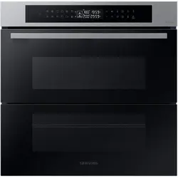 Bespoke NV7B4345VAS/U2, Electric, 76 l, Autocuratare catalitica, Dual Cook Flex, Display touch, Air sous vide,Natural Steam, SmartThings Cooking, Clasa A+, Negru/Inox