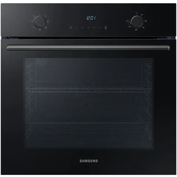 Cuptor incorporabil Samsung NV68A1140BK/OL, Electric, 68 l, Autocuratare catalitica, True convection, Clasa A, Negru