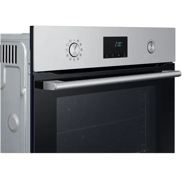 Cuptor incorporabil Samsung NV68A1170BS/OL, Electric, 68 l, Autocuratare pirolitica, True convection, Clasa A, Negru/Inox