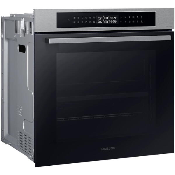 Cuptor incorporabil Samsung Bespoke NV7B4245VAS/U2, Electric, 76 l, Autocuratare catalitica, Dual Cook, Display touch, Air sous vide, SmartThings Cooking, Clasa A+, Negru/Inox