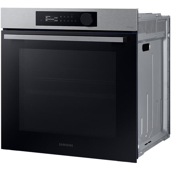 Cuptor incorporabil Samsung Bespoke NV7B4245VAS/U2, Electric, 76 l, Autocuratare catalitica, Dual Cook, Display touch, Air sous vide, SmartThings Cooking, Clasa A+, Negru/Inox