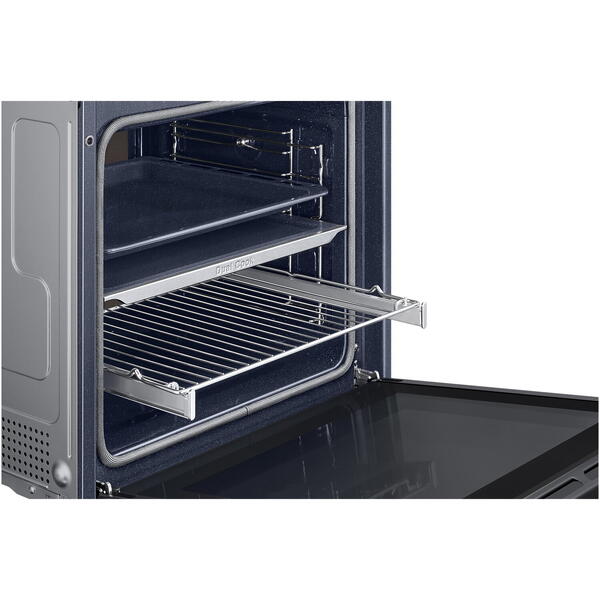 Cuptor incorporabil Samsung Bespoke NV7B4245VAS/U2, Electric, 76 l, Autocuratare catalitica, Dual Cook, Display touch, Air sous vide, SmartThings Cooking, Clasa A+, Negru/Inox