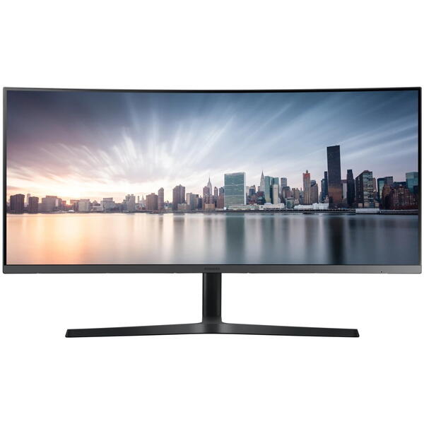 Monitor LED Samsung LC34H890WGRXEN Curbat 34 inch UWQHD VA 4 ms 100 Hz USB-C, Negru