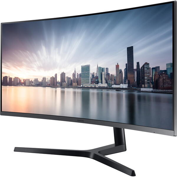 Monitor LED Samsung LC34H890WGRXEN Curbat 34 inch UWQHD VA 4 ms 100 Hz USB-C, Negru