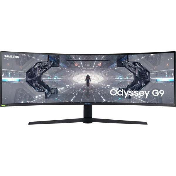 Monitor Gaming Samsung Odyssey G9 LC49G95TSSRXEN Curbat 49 inch Dual QHD VA 1 ms 240 Hz HDR, Alb