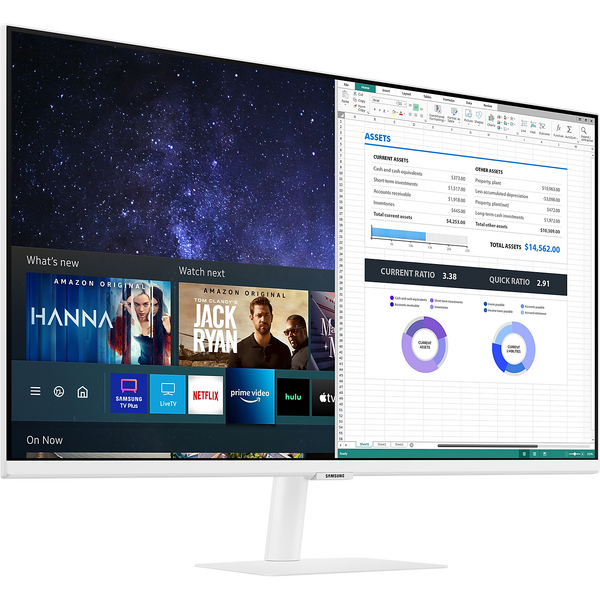 Monitor LED Samsung Smart LS32AM501NUXEN 32 inch FHD VA 8 ms 60 Hz, Alb