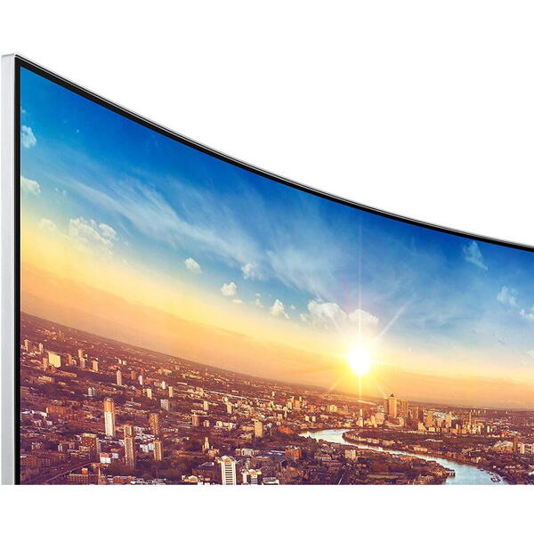 Monitor LED Samsung LC34J791WTRXEN Curbat 34 inch 4 ms 100 Hz, Alb