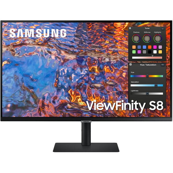 Monitor LED Samsung LS27B800PXUXEN, 27 inch, UHD, 5ms, 60 Hz, Black