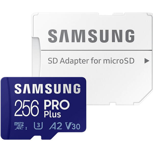Samsung Micro SDXC PRO Plus (2021) 256GB UHS-I U3 Clasa 10