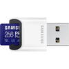Samsung Micro SDXC PRO Plus (2021) 256GB + Cititor card USB UHS-I U3 Clasa 10