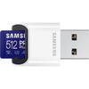 Card Memorie Samsung Micro SDXC PRO Plus (2021) 512GB + Cititor card USB UHS-I U3 Clasa 10