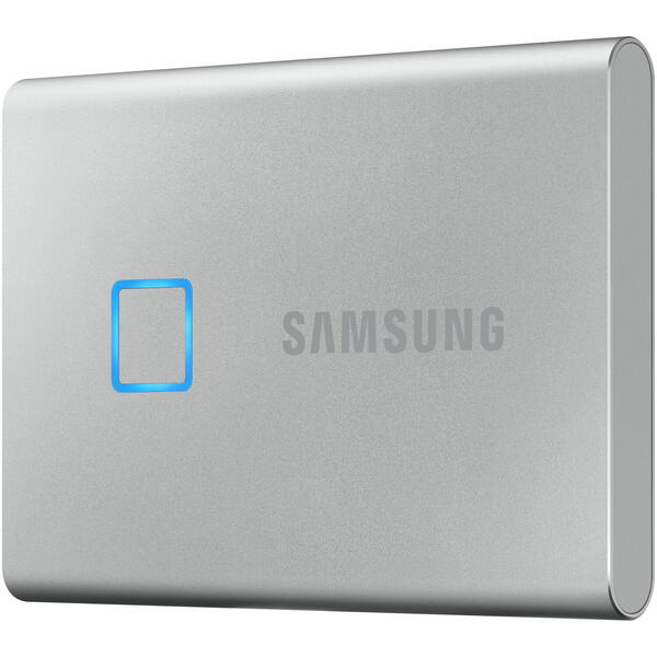 SSD Samsung Portable T7 Touch 1TB USB 3.2 tip C Silver