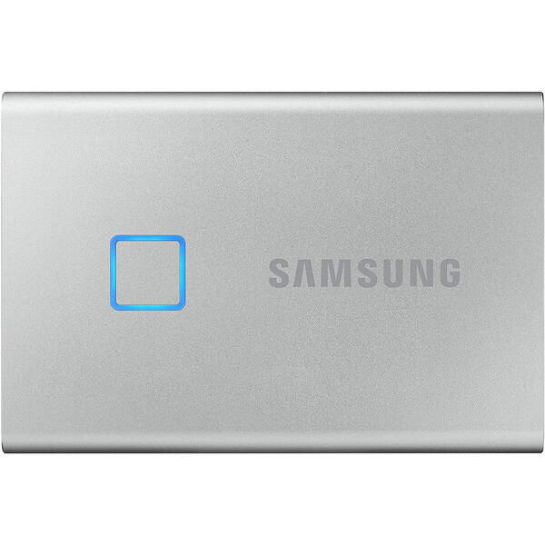 SSD Samsung Portable T7 Touch 500GB USB 3.2 tip C Silver