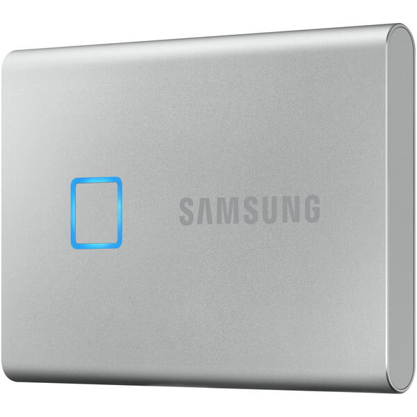 SSD Samsung Portable T7 Touch 500GB USB 3.2 tip C Silver