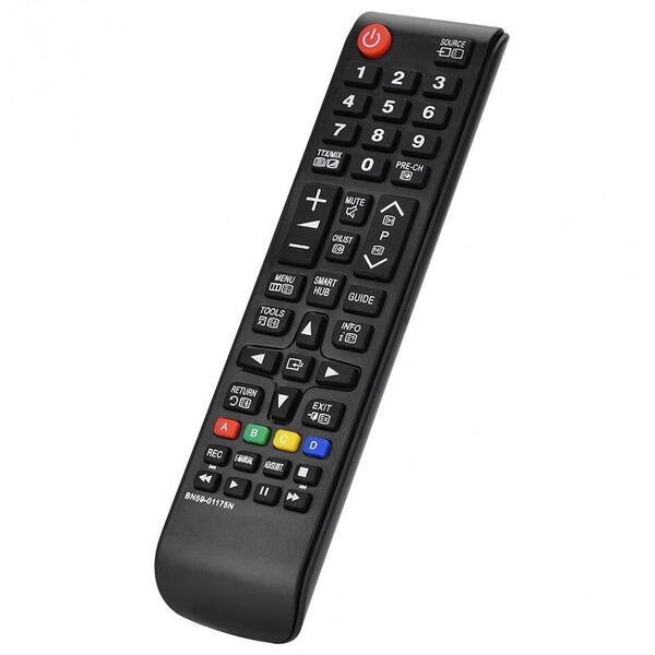 Telecomanda Smart Samsung TM1240A Smart TV, BN59-01175N, 44 Butoane, Infrarosu, Neagra