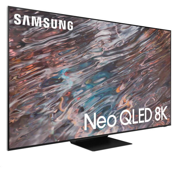 Televizor LED Samsung Smart TV Neo QLED QE65QN800B163cm 8K UHD HDR Argintiu/Negru