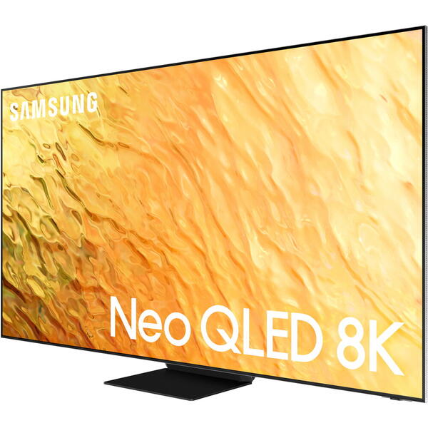 Televizor LED Samsung Smart TV Neo QLED QE75QN800B 189cm 8K UHD HDR Argintiu/Negru