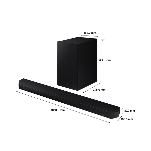 Sistem audio Samsung Soundbar 3.1 HW-Q60B, 430W, Black